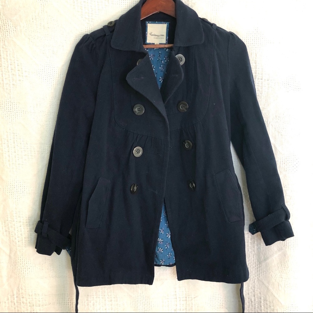 FOREVER 21 Navy Blue Pea Coat